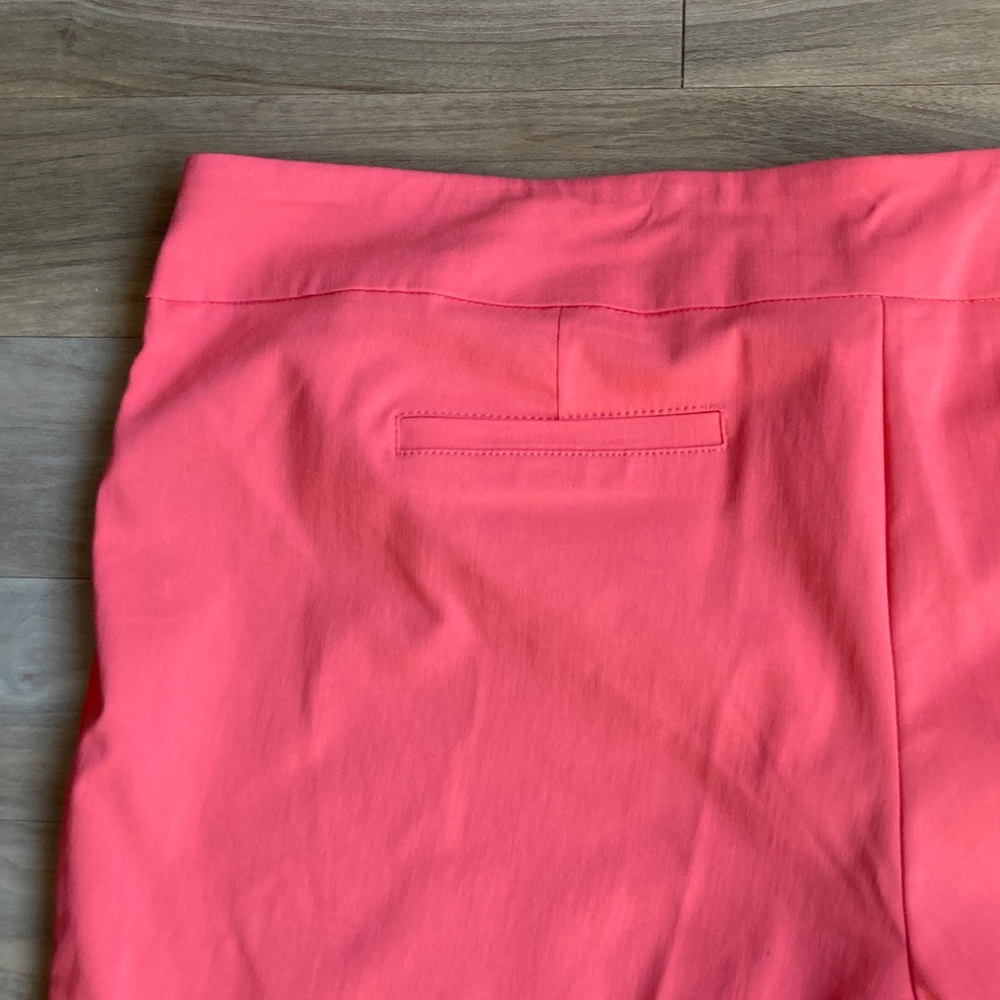 Zac & Rachel Mid-Rise Wide Crop Pant with stretch sugar coral 24W - Picture 16 of 17